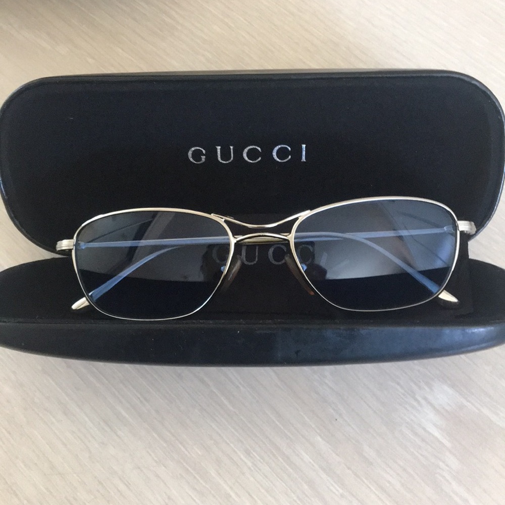 Gucci blue-silver sunglasses